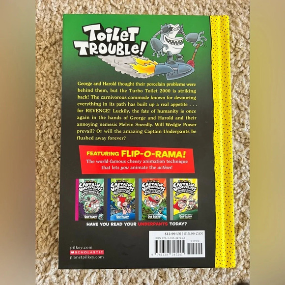 NEW - CAPTAIN UNDERPANTS and The Tyrannical Retaliation of the Turbo Toilet 2000 - Picture 6 of 7